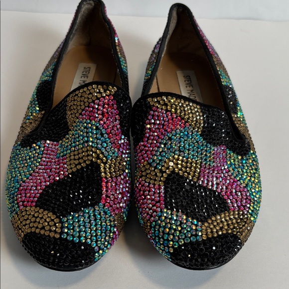 Steve Madden Conncord Multicolor Rhinestone Loafers/flats Size 6 - Picture 1 of 10
